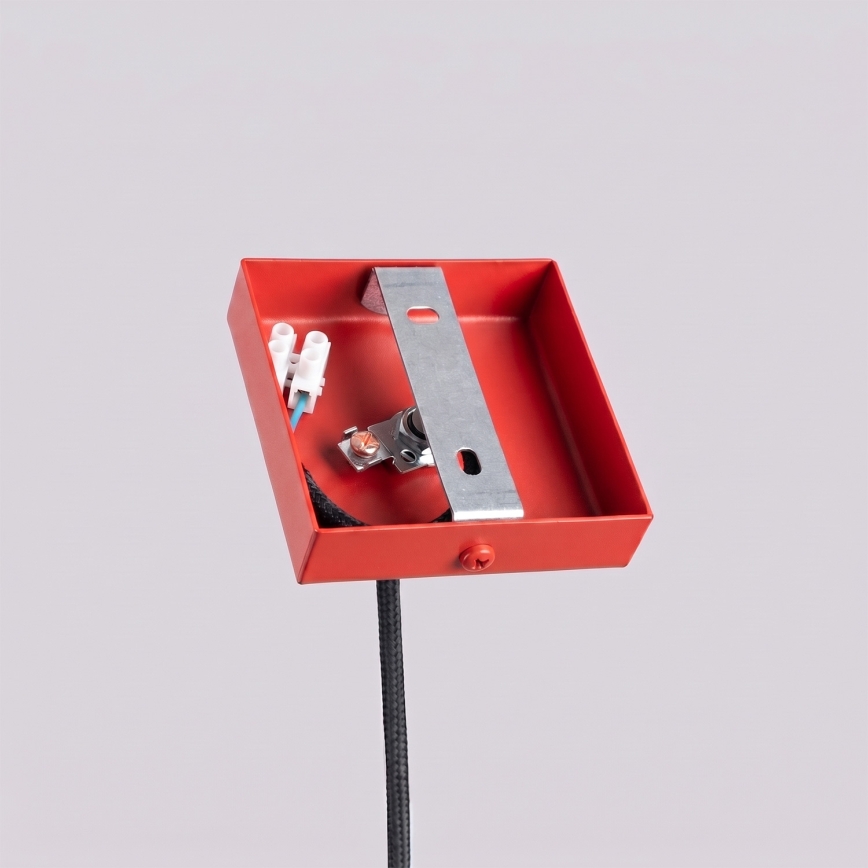 Lampada a sospensione con cavo PASTELO 1xG9/8W/230V rossa