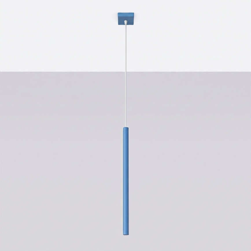 Lampada a sospensione su cavo PASTELO 1xG9/8W/230V blu