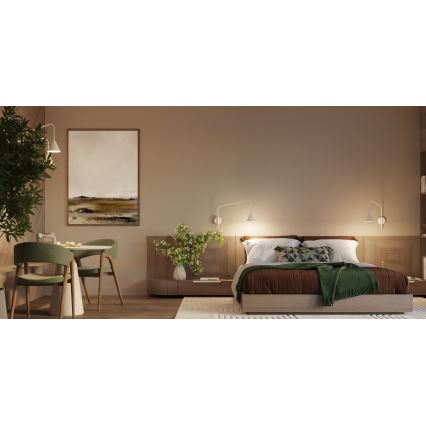 Lampada da parete NOX 2xE14/10W/230V crema