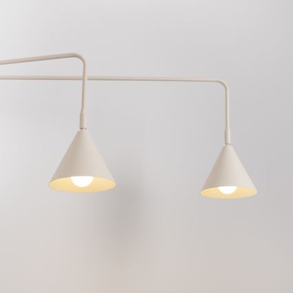 Lampada da parete NOX 2xE14/10W/230V crema