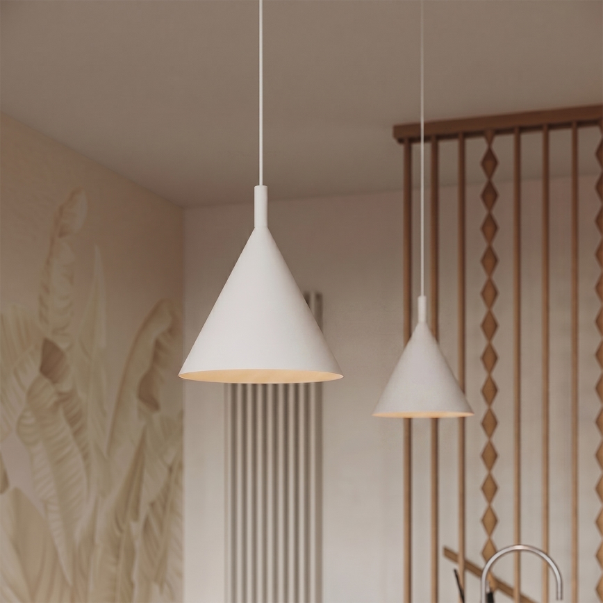 Lampadario sospeso con cavo NOX 1xE27/15W/230V, colore crema