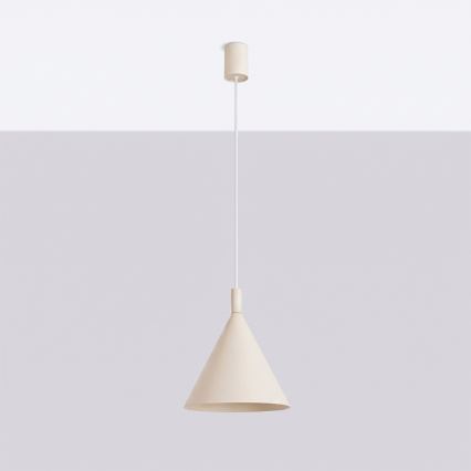 Lampadario sospeso con cavo NOX 1xE27/15W/230V, colore crema