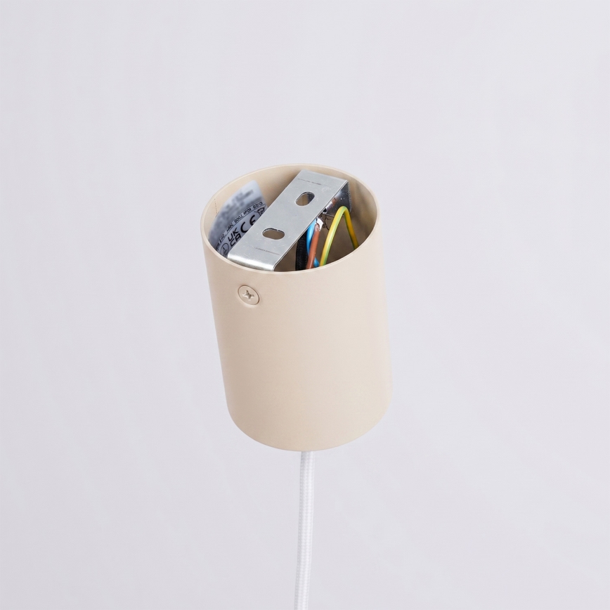 Lampadario sospeso con cavo NOX 1xE27/15W/230V, colore crema