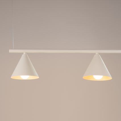 Lampadario a cavo NOX 4xE14/10W/230V crema
