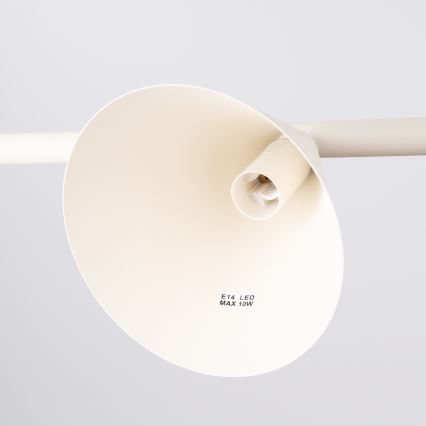 Lampadario a cavo NOX 4xE14/10W/230V crema