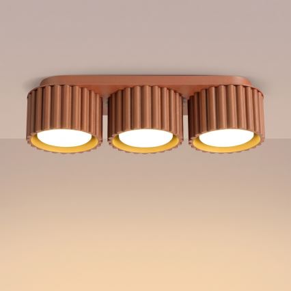 Faretto AURA 3xGX53/10W/230V arancione
