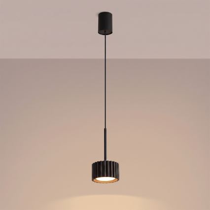 Lampadario a sospensione AURA 1xGX53/10W/230V nero