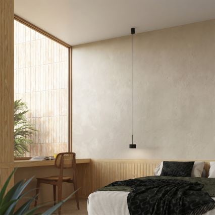 Lampadario a sospensione AURA 1xGX53/10W/230V nero