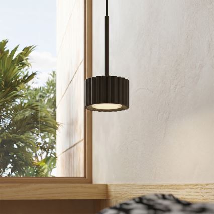 Lampadario a sospensione AURA 1xGX53/10W/230V nero