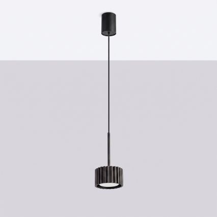 Lampadario a sospensione AURA 1xGX53/10W/230V nero