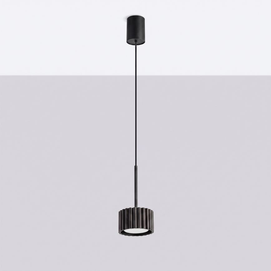 Lampadario a sospensione AURA 1xGX53/10W/230V nero