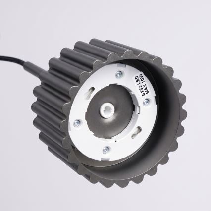 Lampadario a sospensione AURA 1xGX53/10W/230V nero