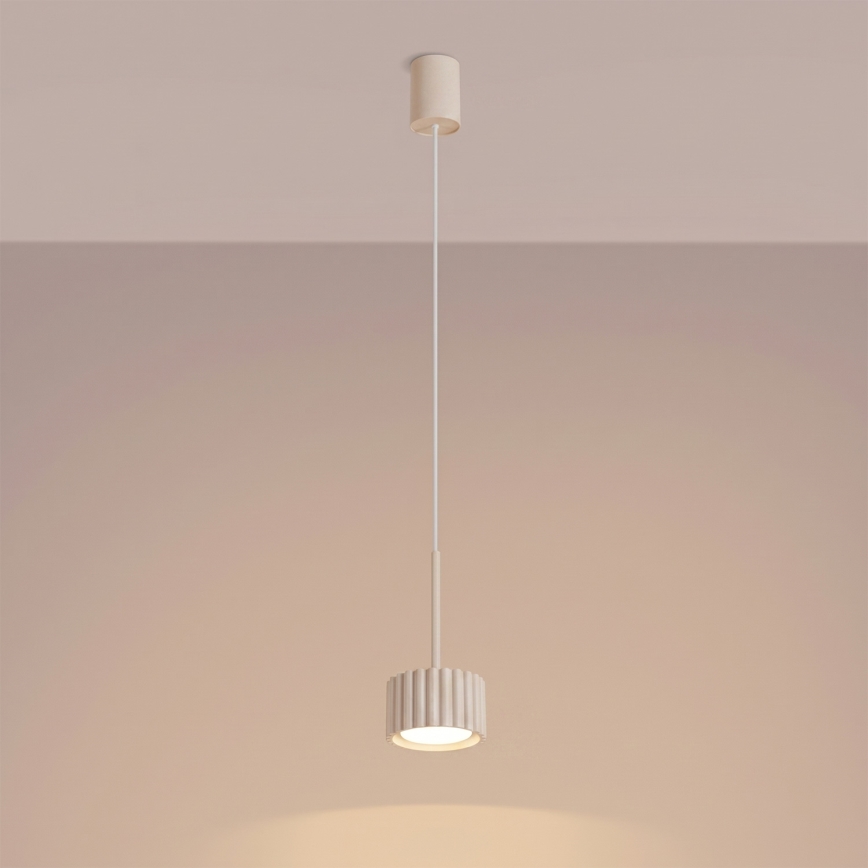 Lampada a sospensione su cavo AURA 1xGX53/10W/230V crema