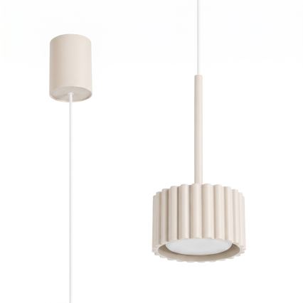 Lampada a sospensione su cavo AURA 1xGX53/10W/230V crema