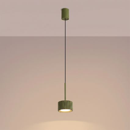 Lampada a sospensione con cavo AURA 1xGX53/10W/230V verde