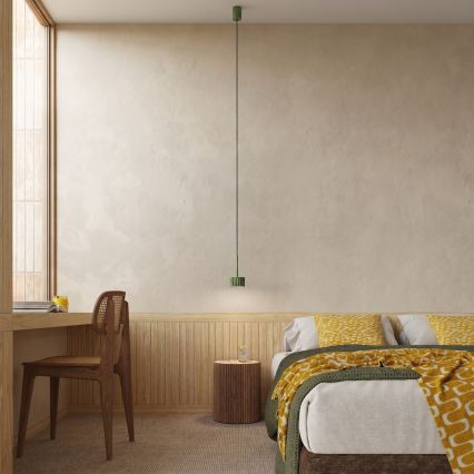 Lampada a sospensione con cavo AURA 1xGX53/10W/230V verde