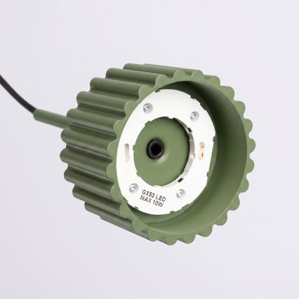 Lampada a sospensione con cavo AURA 1xGX53/10W/230V verde