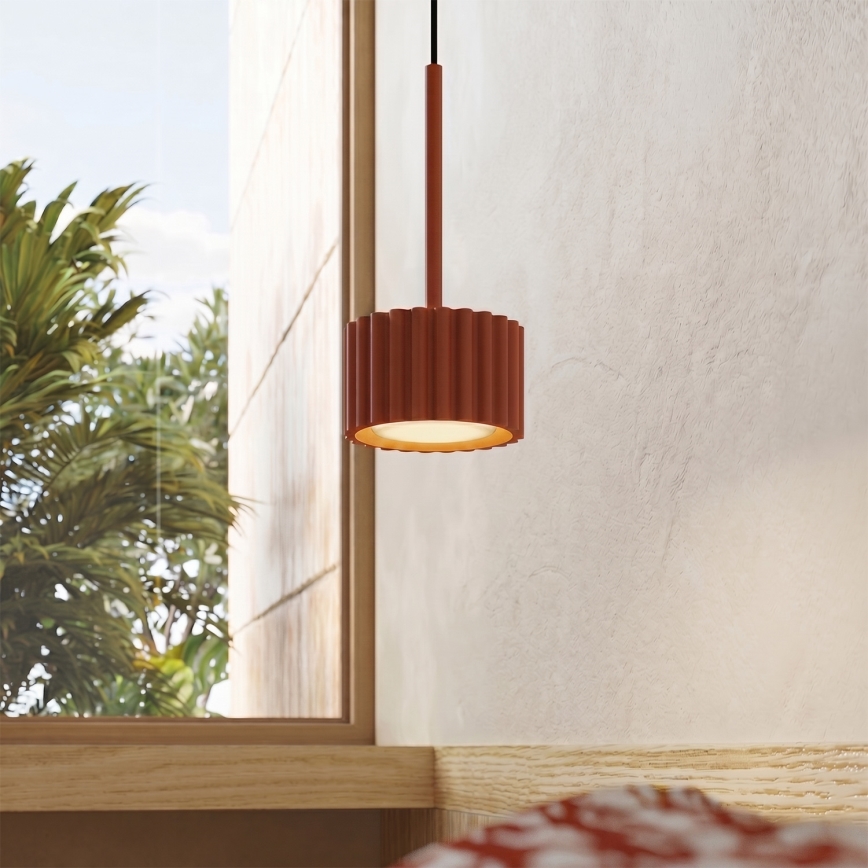 Lampada a sospensione con cavo AURA 1xGX53/10W/230V rossa