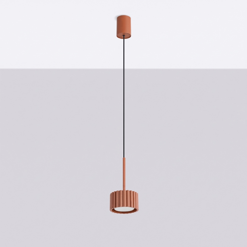 Lampada a sospensione con cavo AURA 1xGX53/10W/230V rossa
