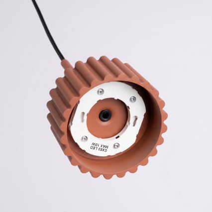 Lampada a sospensione con cavo AURA 1xGX53/10W/230V rossa