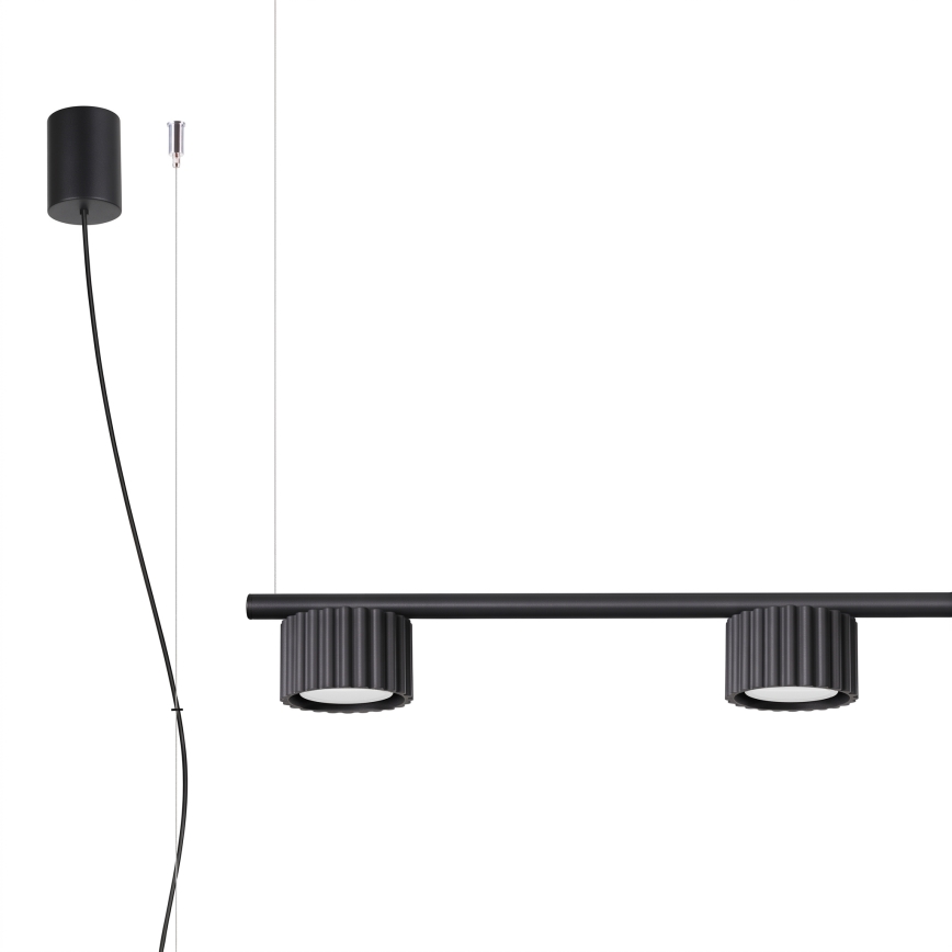 Lampadario a sospensione AURA 4xGX53/10W/230V nero