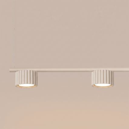 Lampadario a sospensione con cavo AURA 4xGX53/10W/230V crema