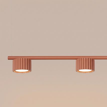 Lampada a sospensione con cavo AURA 4xGX53/10W/230V rossa