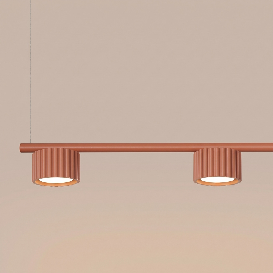 Lampada a sospensione con cavo AURA 4xGX53/10W/230V rossa
