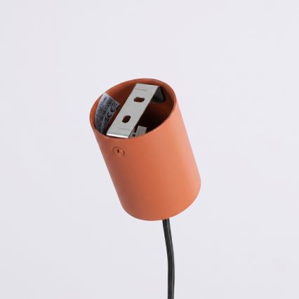 Lampada a sospensione con cavo AURA 4xGX53/10W/230V rossa