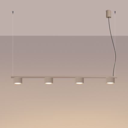 Lampadario a cavo AURA 4xGX53/10W/230V taupe