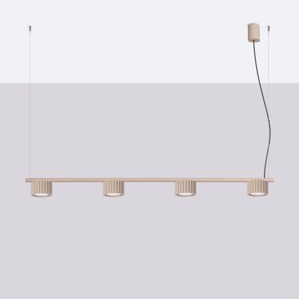 Lampadario a cavo AURA 4xGX53/10W/230V taupe