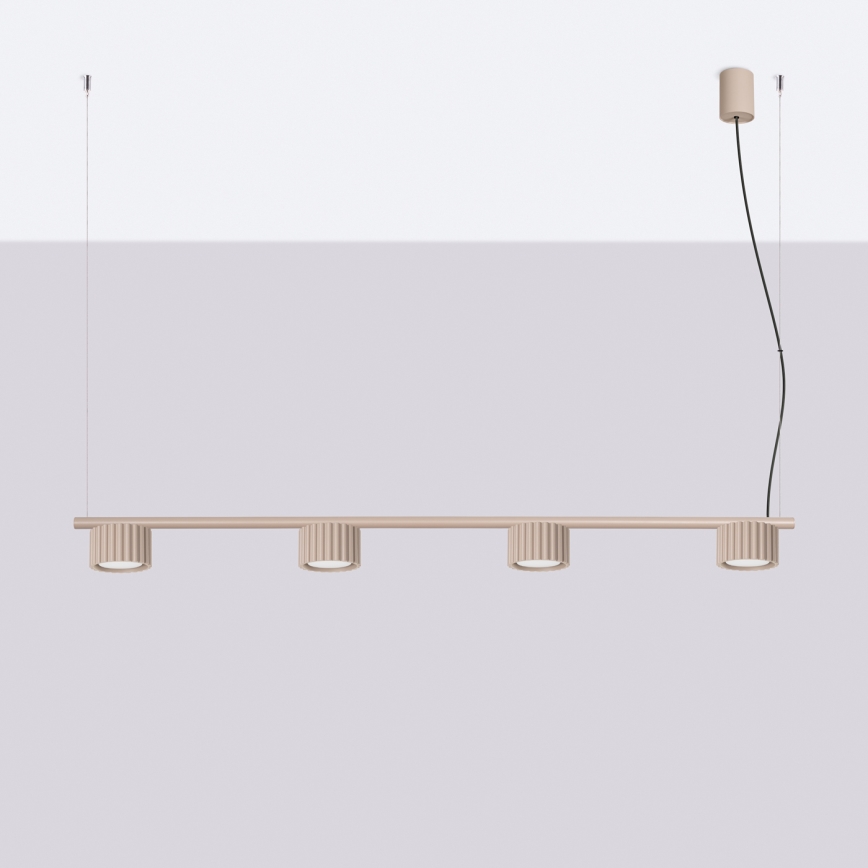 Lampadario a cavo AURA 4xGX53/10W/230V taupe