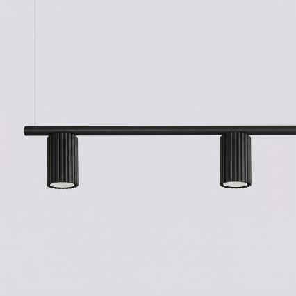 Lampada a sospensione su cavo KARBON 4xGU10/10W/230V nero