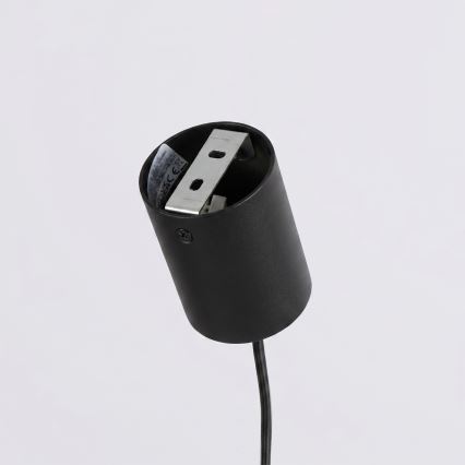 Lampada a sospensione su cavo KARBON 4xGU10/10W/230V nero