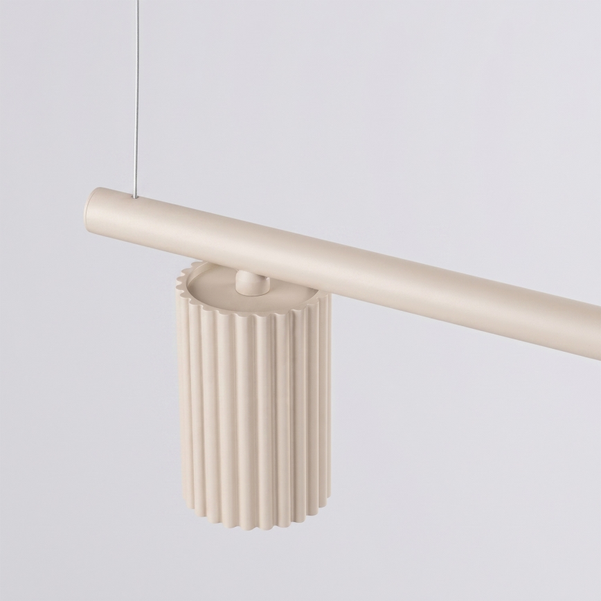 Lampadario sospeso a cavo KARBON 4xGU10/10W/230V colore crema