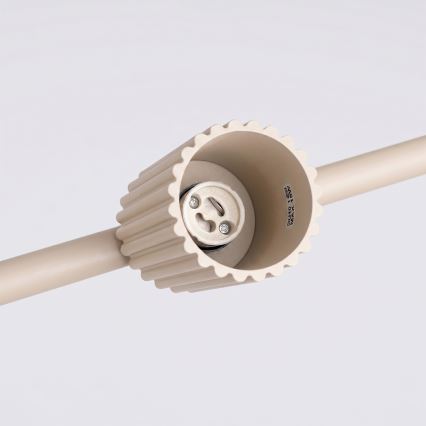 Lampadario sospeso a cavo KARBON 4xGU10/10W/230V colore crema