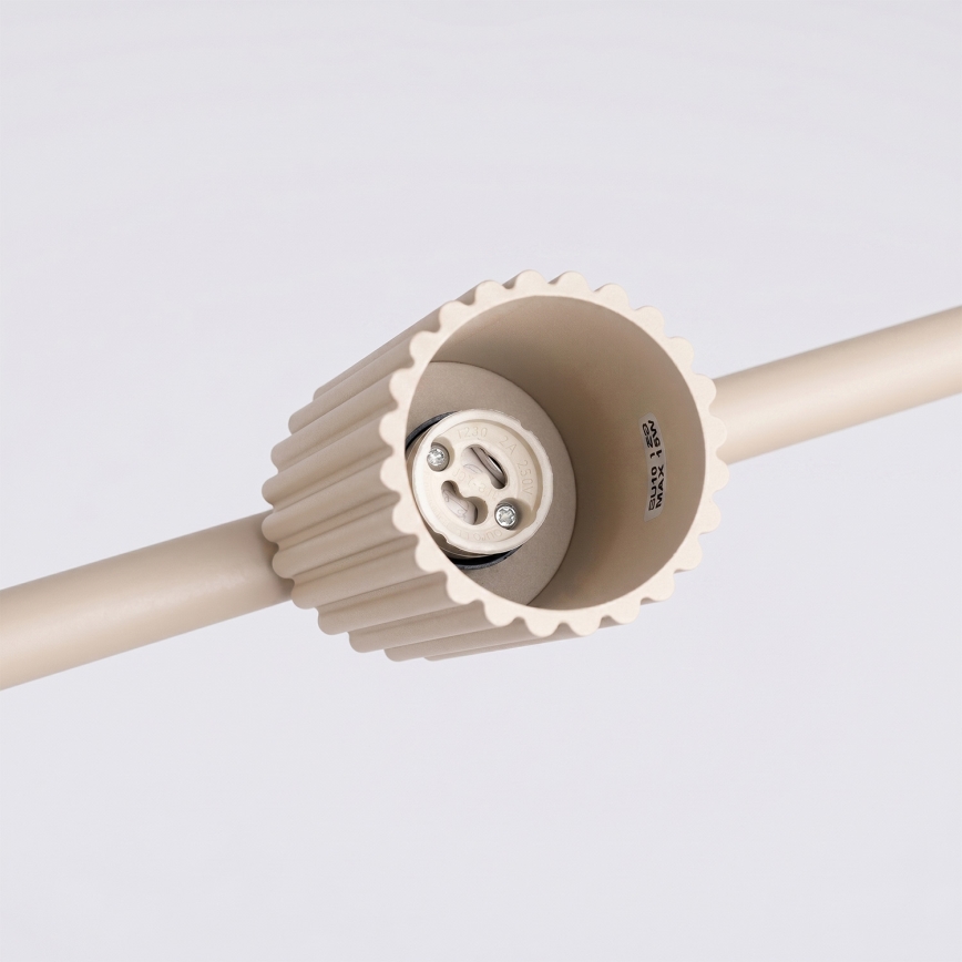 Lampadario sospeso a cavo KARBON 4xGU10/10W/230V colore crema