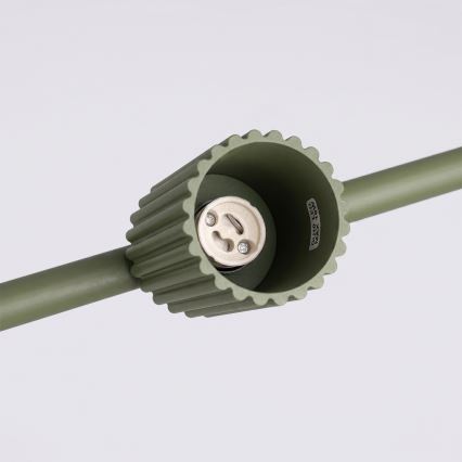 Lampada a sospensione con cavo KARBON 4xGU10/10W/230V verde