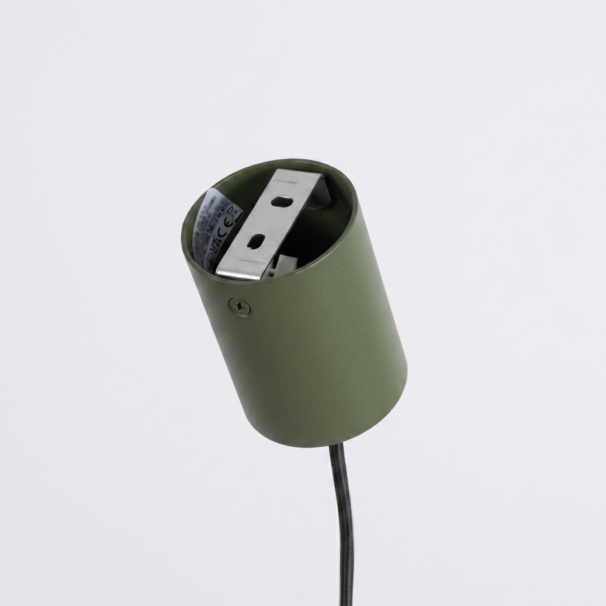 Lampada a sospensione con cavo KARBON 4xGU10/10W/230V verde