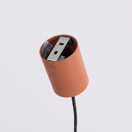 Lampada a sospensione su cavo KARBON 4xGU10/10W/230V arancione