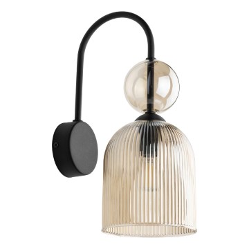 SOPHIA Applique 1xE14/10W/230V nero/smoked beige