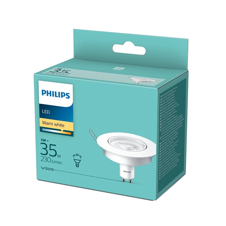 Sorgente spot LED Philips GU10/3W/230V 2700K