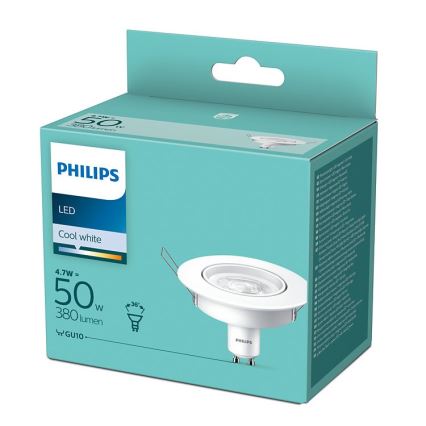 Sorgente spot LED Philips GU10/4,7W/230V 4000K