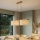 Sospensione a cavo AIDA 2xE27/15W/230V Ø 35 cm rovere/raffia