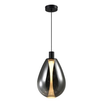 Sospensione a cavo DENSO 1xGU10/10W/230V Ø 30 cm nero cromato