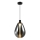 Sospensione a cavo DENSO 1xGU10/10W/230V Ø 30 cm nero cromato