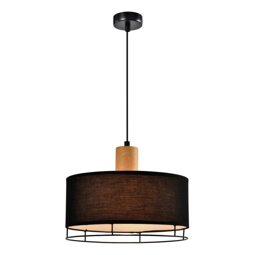 Sospensione ARDI 1xE27/40W/230V nera/marrone