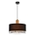 Sospensione ARDI 1xE27/40W/230V nera/marrone