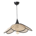 Sospensione FUME 1xE27/40W/230V diametro 45 cm nero/beige