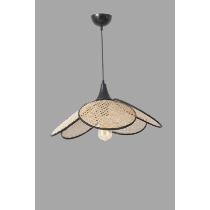 Sospensione FUME 1xE27/40W/230V diametro 45 cm nero/beige